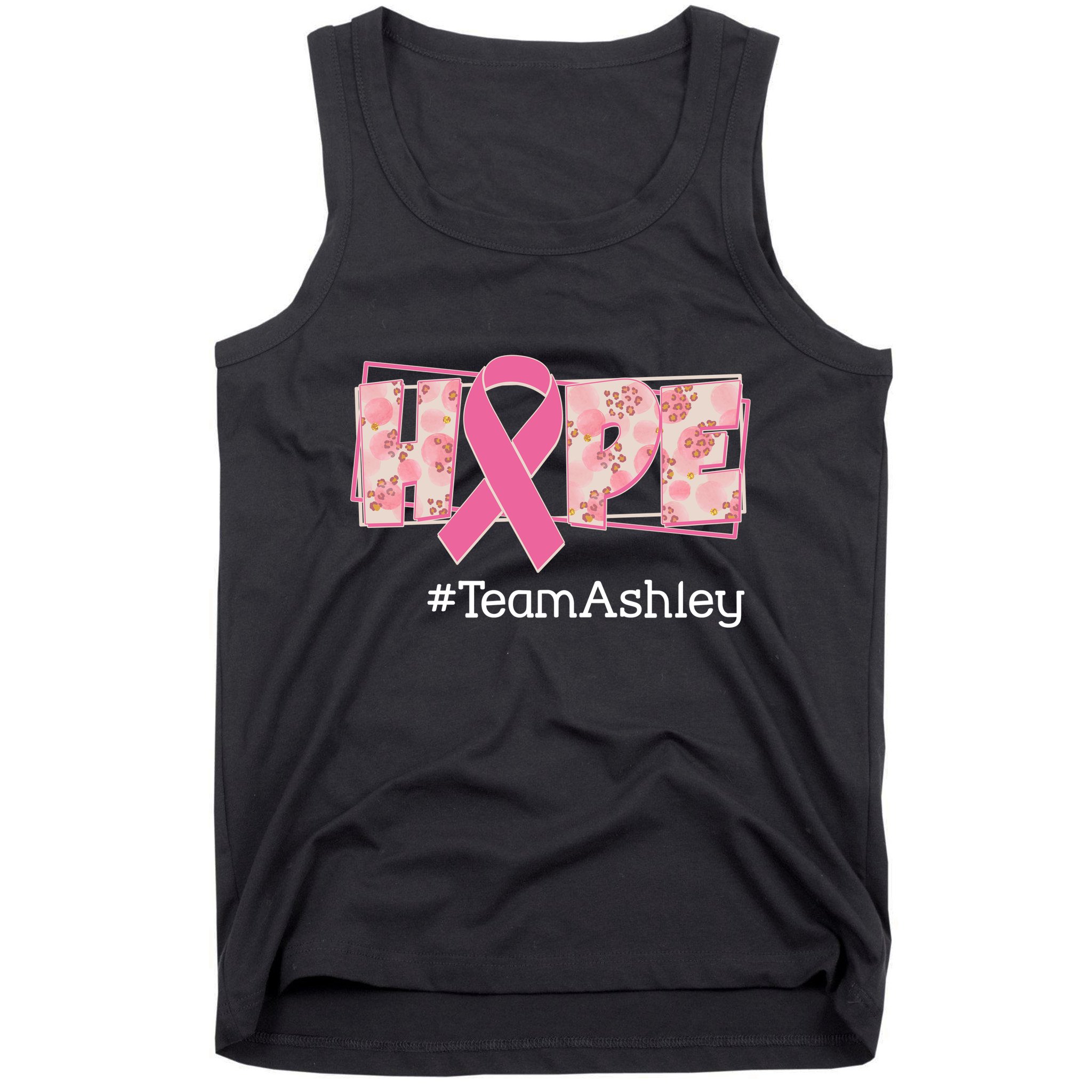 Hope Team Name Custom Breast Cancer Awareness Tank Top