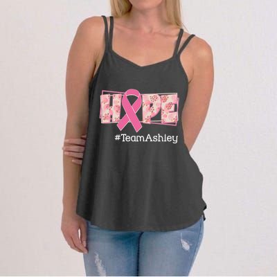 Hope Team Name Custom Breast Cancer Awareness Women's Strappy Tank