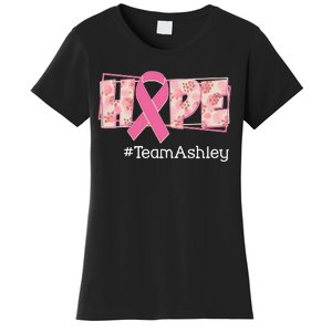 Hope Team Name Custom Breast Cancer Awareness Women's T-Shirt