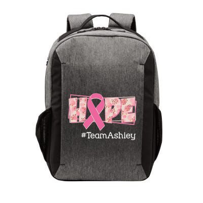 Hope Team Name Custom Breast Cancer Awareness Vector Backpack
