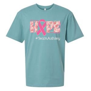 Hope Team Name Custom Breast Cancer Awareness Sueded Cloud Jersey T-Shirt