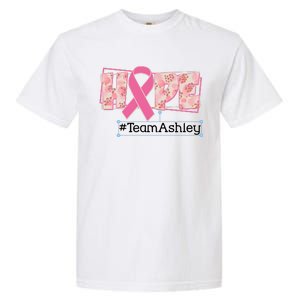 Hope Team Name Custom Breast Cancer Awareness Garment-Dyed Heavyweight T-Shirt