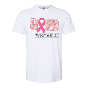 Hope Team Name Custom Breast Cancer Awareness Softstyle CVC T-Shirt