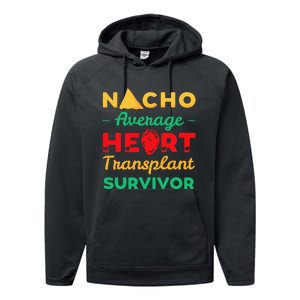 Heart Transplant Nacho Lover Survivor Cardiac Orthotopic Performance Fleece Hoodie