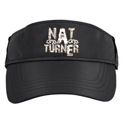 Historically Tee Nat Turner Cute Gift Blue Small Adult Drive Performance Visor