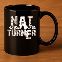 Historically Tee Nat Turner Cute Gift Blue Small 11oz C Handle Ceramic Mug