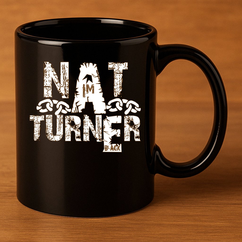 Historically Tee Nat Turner Cute Gift Blue Small 11oz C Handle Ceramic Mug