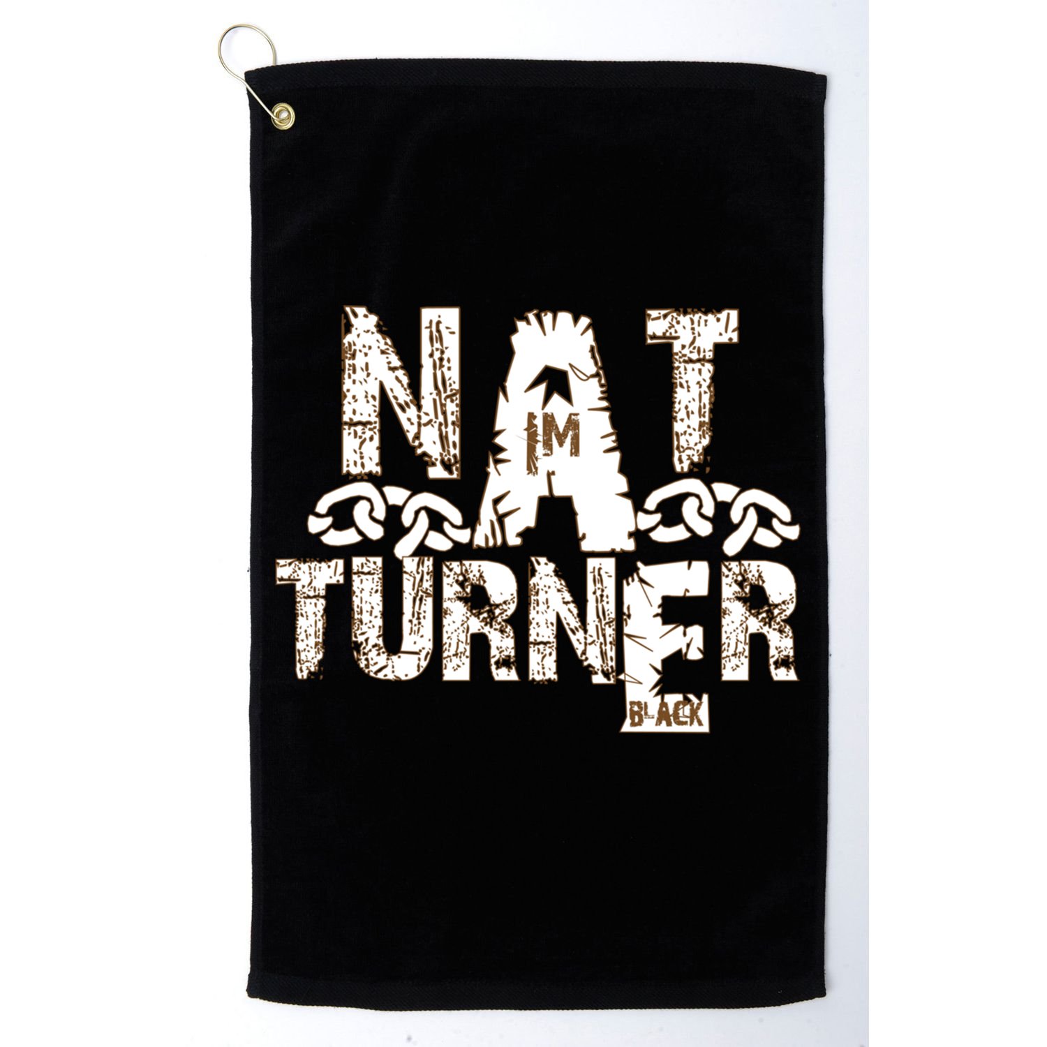 Historically Tee Nat Turner Cute Gift Blue Small Golf Towel