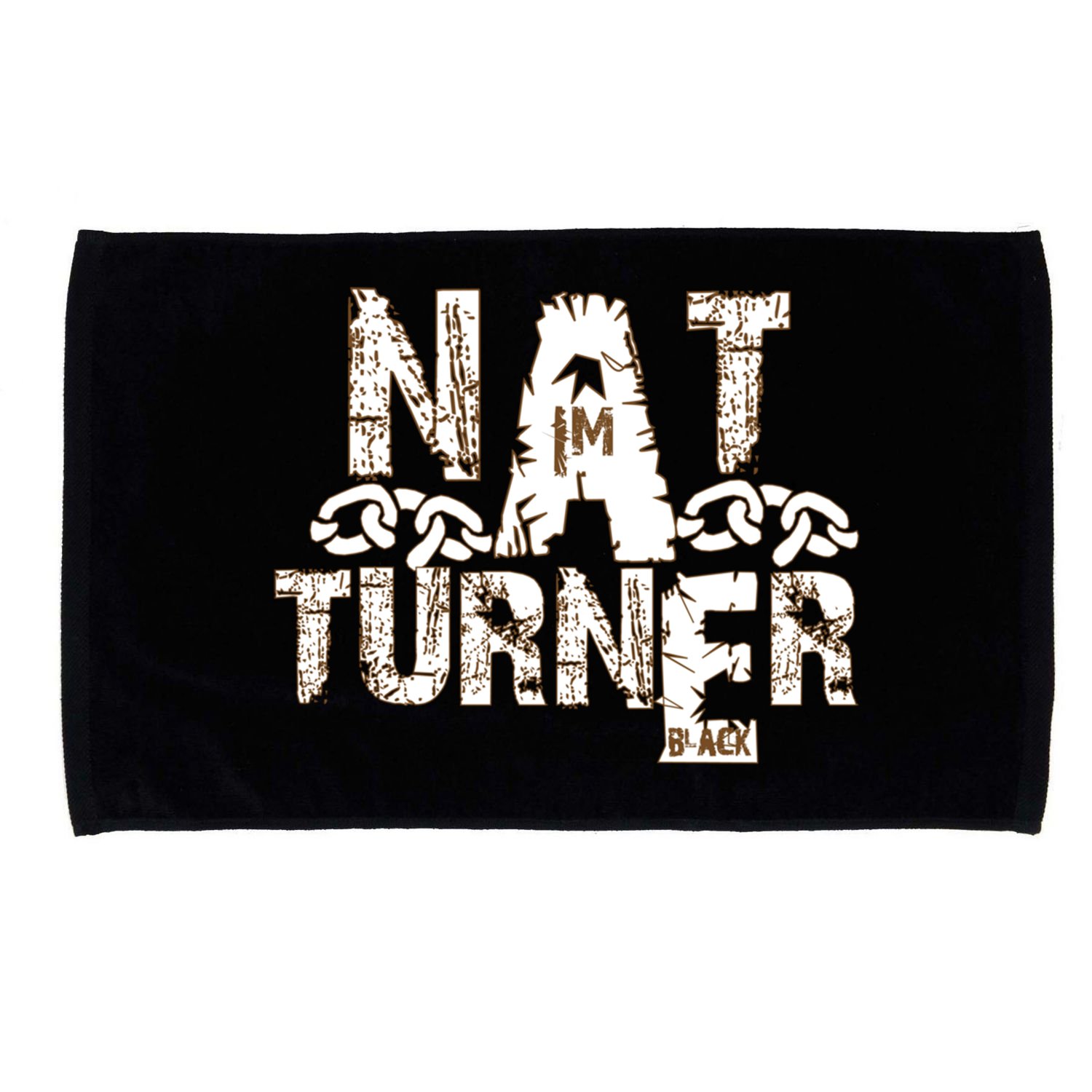 Historically Tee Nat Turner Cute Gift Blue Small Microfiber Hand Towel