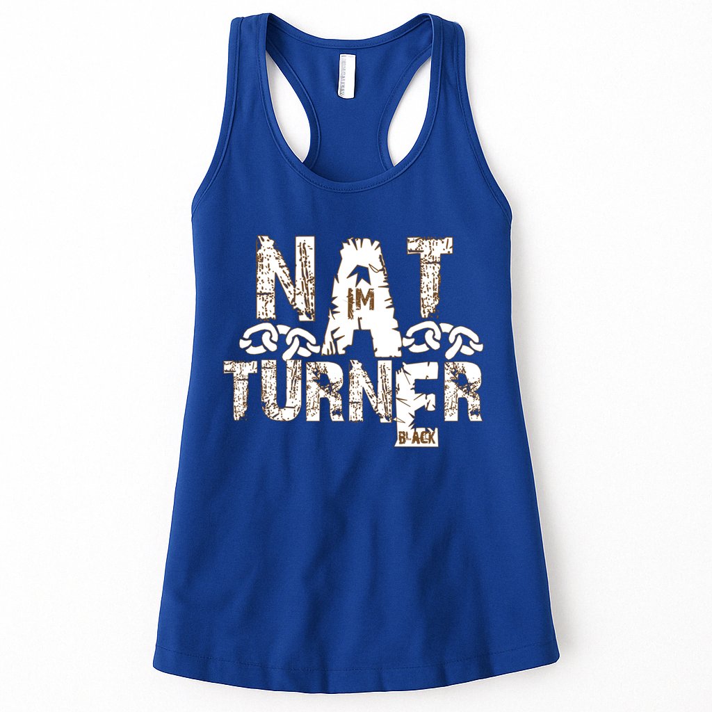 Historically Tee Nat Turner Cute Gift Blue Small Womens Tank Top