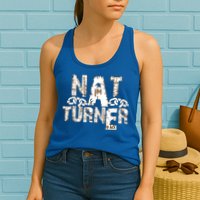 Historically Tee Nat Turner Cute Gift Blue Small Womens Tank Top