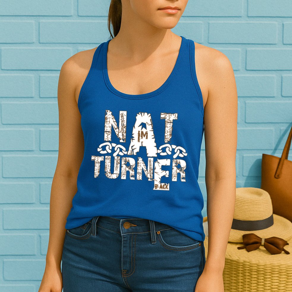 Historically Tee Nat Turner Cute Gift Blue Small Womens Tank Top