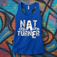 Historically Tee Nat Turner Cute Gift Blue Small Womens Tank Top