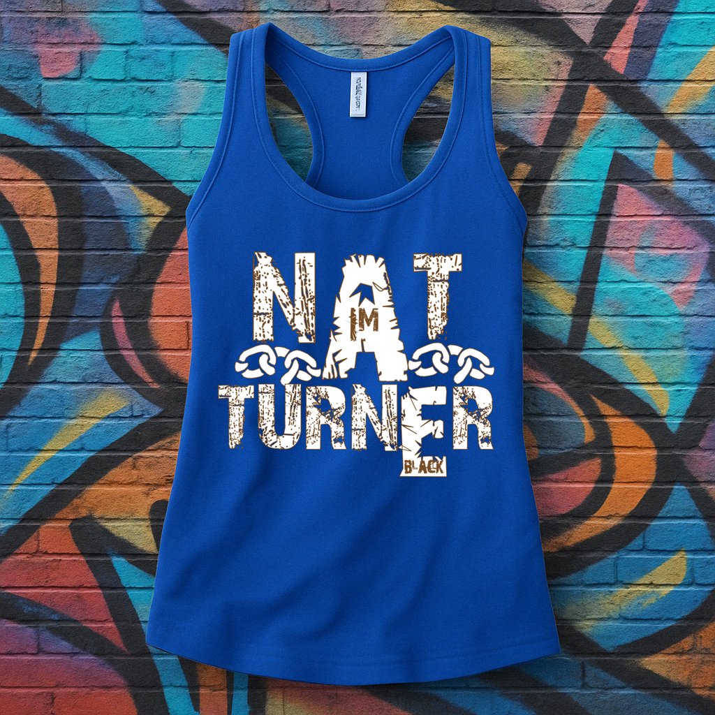 Historically Tee Nat Turner Cute Gift Blue Small Womens Tank Top