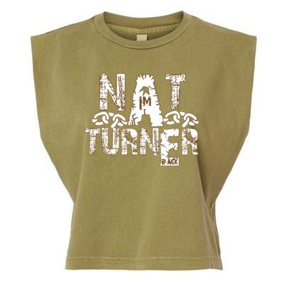 Historically Tee Nat Turner Cute Gift Blue Small Garment-Dyed Women's Muscle Tee