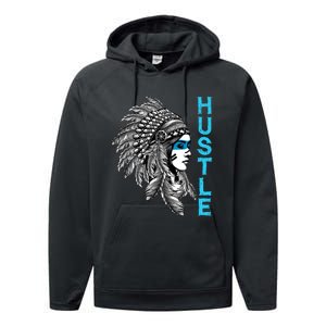 Hustle Tee Native American Indian Girl Rap Lover Christmas Performance Fleece Hoodie