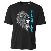 Hustle Tee Native American Indian Girl Rap Lover Christmas Cooling Performance Crew T-Shirt