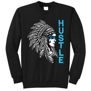 Hustle Tee Native American Indian Girl Rap Lover Christmas Sweatshirt