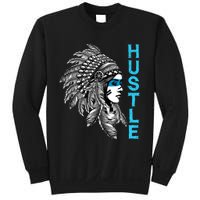 Hustle Tee Native American Indian Girl Rap Lover Christmas Sweatshirt