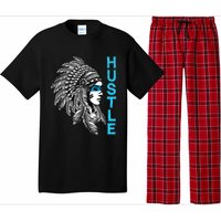 Hustle Tee Native American Indian Girl Rap Lover Christmas Pajama Set