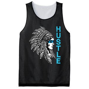 Hustle Tee Native American Indian Girl Rap Lover Christmas Mesh Reversible Basketball Jersey Tank