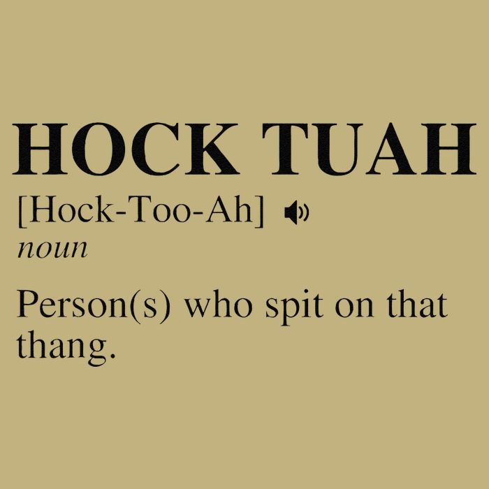 Hock Tuah Noun Definition Person Who Spit On That Thang Hoodie