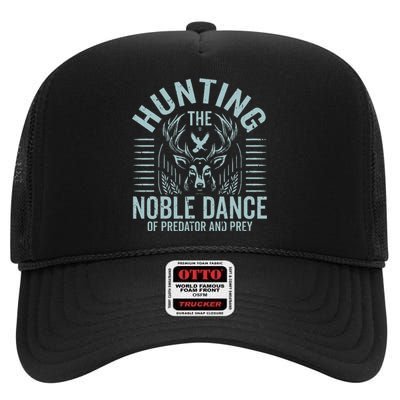 Hunting The Noble Dance Of Predator And Prey Hunting High Crown Mesh Back Trucker Hat