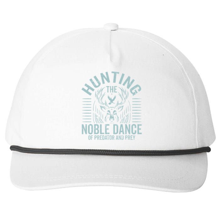 Hunting The Noble Dance Of Predator And Prey Hunting Snapback Five-Panel Rope Hat