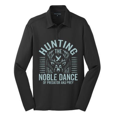 Hunting The Noble Dance Of Predator And Prey Hunting Silk Touch Performance Long Sleeve Polo