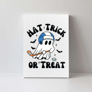 Hat Trick Or Treat Hilarious Hockey Halloween Family Canvas