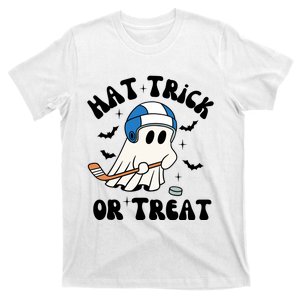 Hat Trick Or Treat Hilarious Hockey Halloween Family T-Shirt