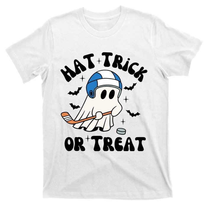 Hat Trick Or Treat Hilarious Hockey Halloween Family T-Shirt