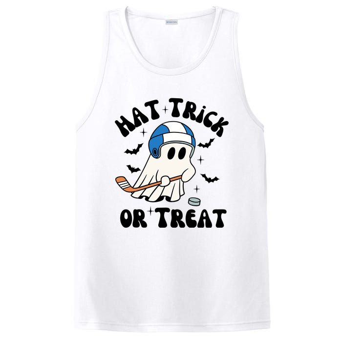 Hat Trick Or Treat Hilarious Hockey Halloween Family PosiCharge Competitor Tank