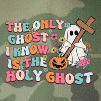 Halloween The Only Ghost I Know Is The Holy Ghost Christian Legacy Tie Dye Trucker Hat