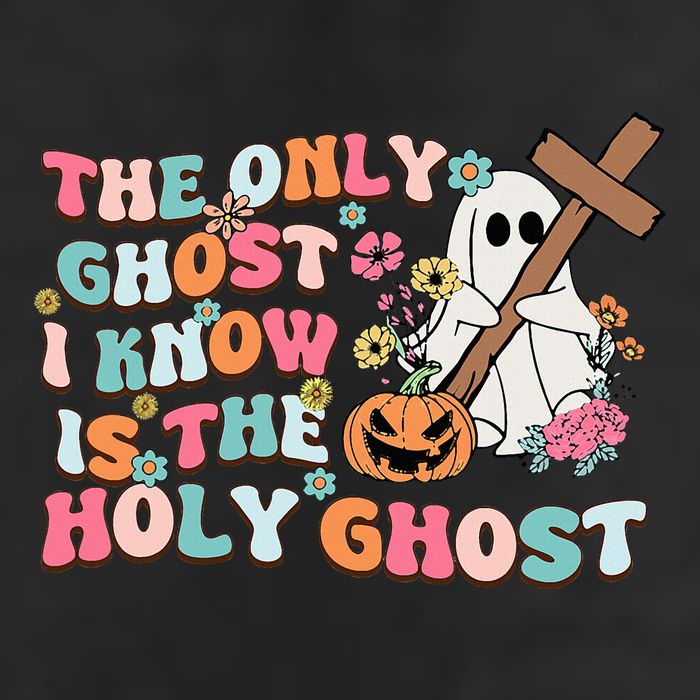 Halloween The Only Ghost I Know Is The Holy Ghost Christian Adult Drive Performance Visor
