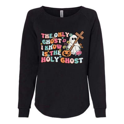 Halloween The Only Ghost I Know Is The Holy Ghost Christian Womens California Wash Sweatshirt