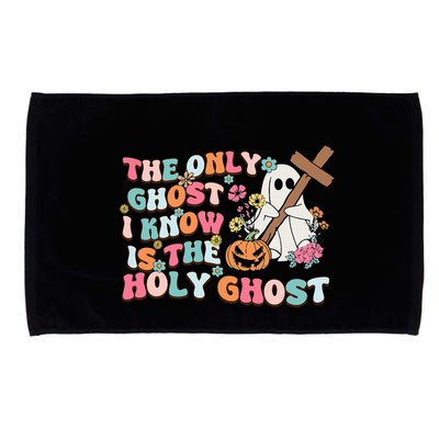 Halloween The Only Ghost I Know Is The Holy Ghost Christian Microfiber Hand Towel