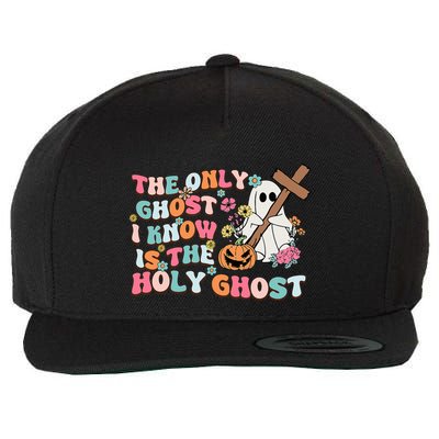 Halloween The Only Ghost I Know Is The Holy Ghost Christian Wool Snapback Cap