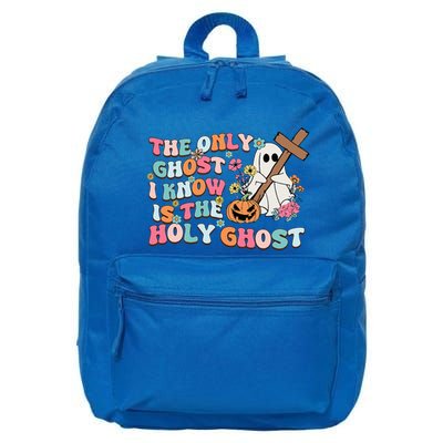Halloween The Only Ghost I Know Is The Holy Ghost Christian 16 in Basic Backpack