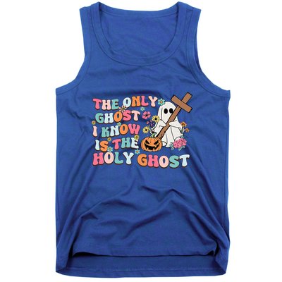 Halloween The Only Ghost I Know Is The Holy Ghost Christian Tank Top