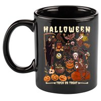 Halloween Trick Or Treat 11oz C Handle Ceramic Mug