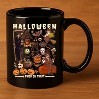 Halloween Trick Or Treat 11oz C Handle Ceramic Mug