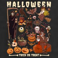 Halloween Trick Or Treat 11oz C Handle Ceramic Mug