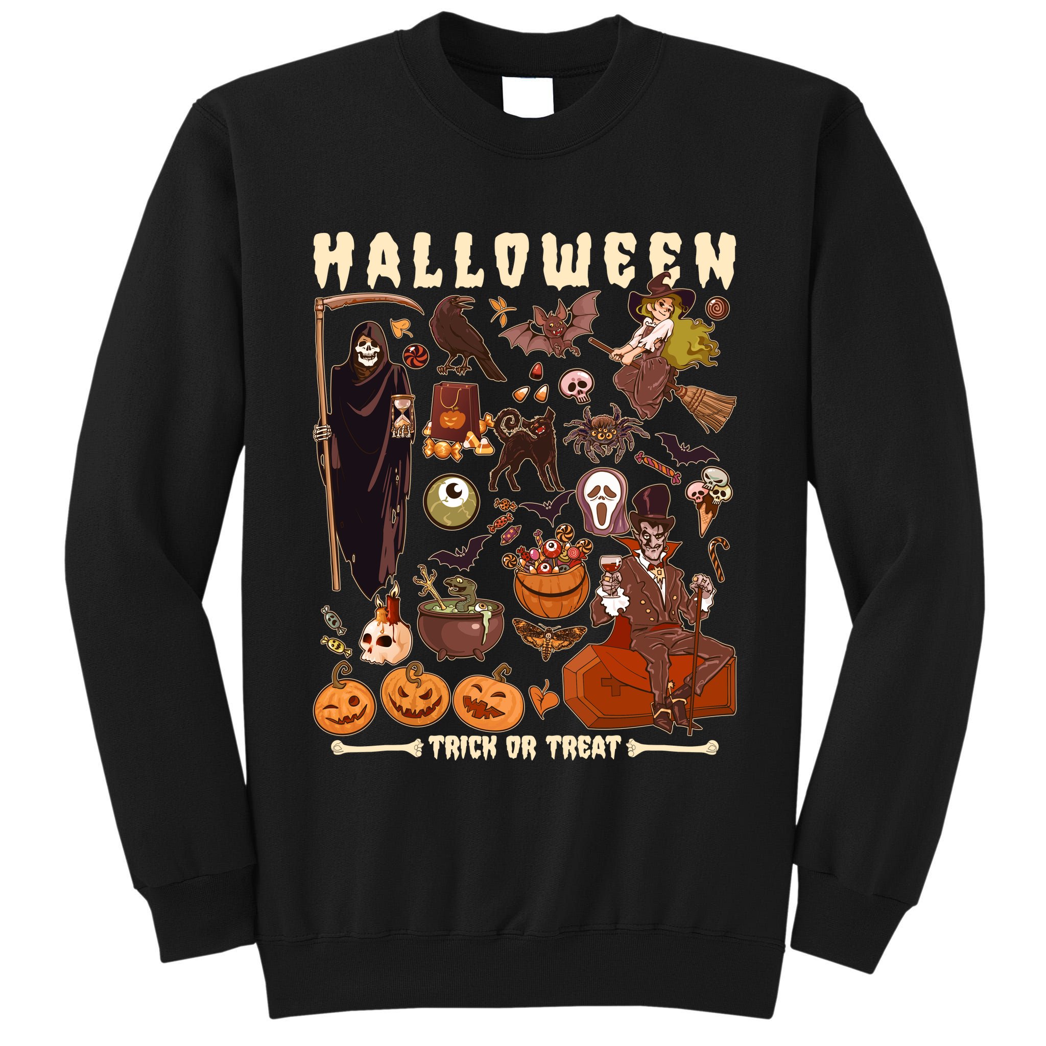 Halloween Trick Or Treat Tall Sweatshirt