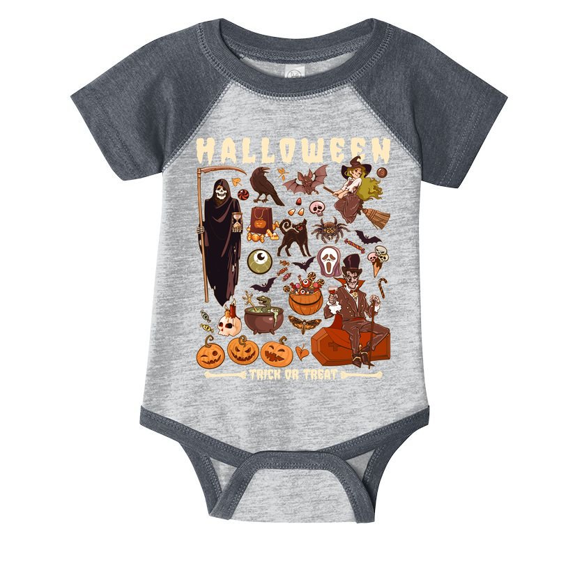 Halloween Trick Or Treat Infant Baby Jersey Bodysuit