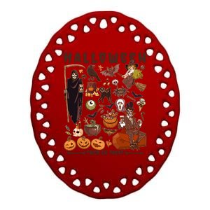 Halloween Trick Or Treat Ceramic Oval Ornament