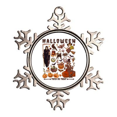 Halloween Trick Or Treat Metallic Star Ornament