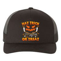 Hat Trick Or Treat Funny Ice Hockey Halloween Costume Player Yupoong Adult 5-Panel Trucker Hat