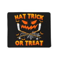 Hat Trick Or Treat Funny Ice Hockey Halloween Costume Player Mousepad