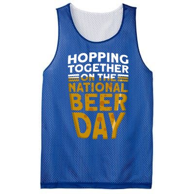 Hopping Together On The National Beer Day Gift Beer Day Beer Meaningful Gift Mesh Reversible Basketball Jersey Tank